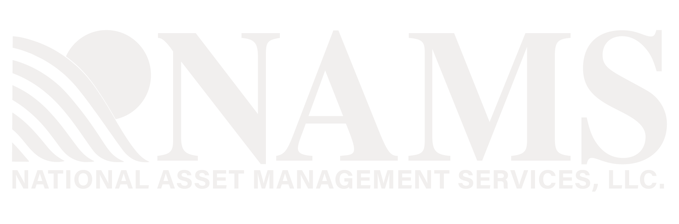 National AMS logo in white